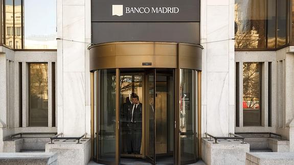 La sede del Banco Madrid. 