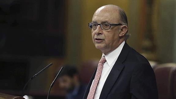 El ministro de Hacienda, Cristóbal Montoro. 