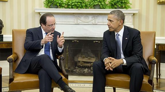 François Hollande y Barack Obama. 