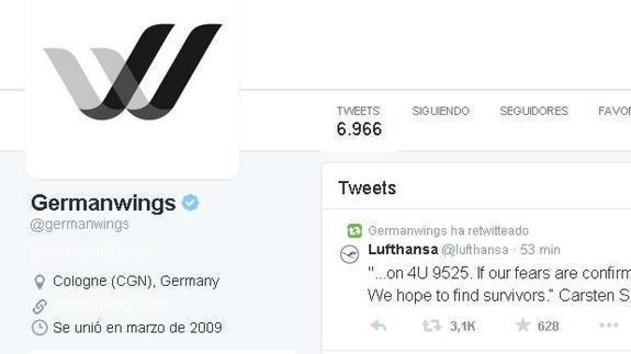 El logo de Germanwings, de luto