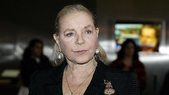 La actriz Lauren Bacall. 