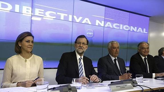 Rajoy, durante la Junta Directiva Nacional del PP 