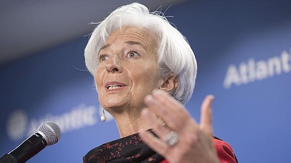 La directora gerente del FMI, Christine Lagarde. 