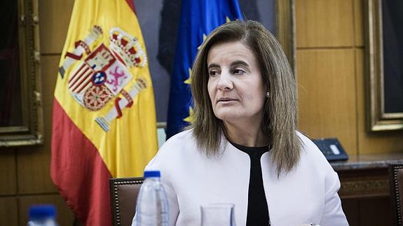 La ministra de Empleo y Seguridad Social, Fátima Báñez.