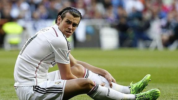 Gareth Bale se lesionó ante el Málaga. 