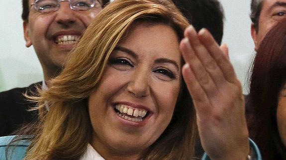 La presidenta de la Junta de Andalucía en funciones, Susana Díaz. 