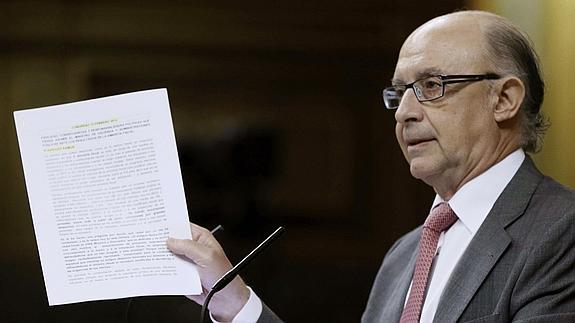 El ministro de Hacienda, Cristóbal Montoro