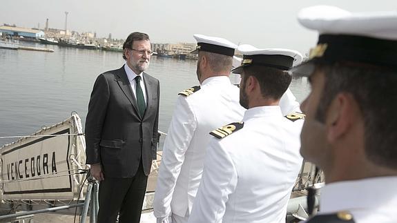 Mariano Rajoy, durante la visita que efectuó el lunes a Senegal. 