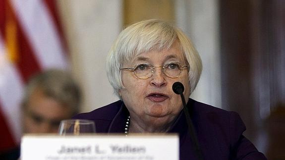 Janet Yellen, presidenta de la Reserva Federal. 