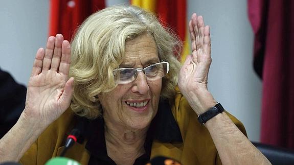 La alcaldesa de Madrid, Manuela Carmena.