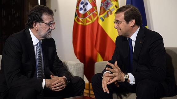 Mariano Rajoy y Pedro Passos Coelho. 
