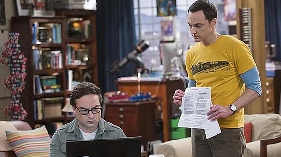 Johnny Galecki y Jim Parsons, en 'The Big Bang Theory'. 