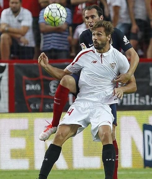 Fernando Llorente, en el último partido del Sevilla. 