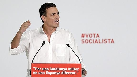 El secretario general del PSOE, Pedro Sánchez.