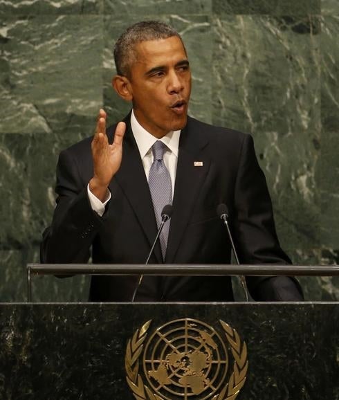 Barack Obama, durante su intervención en la ONU. 