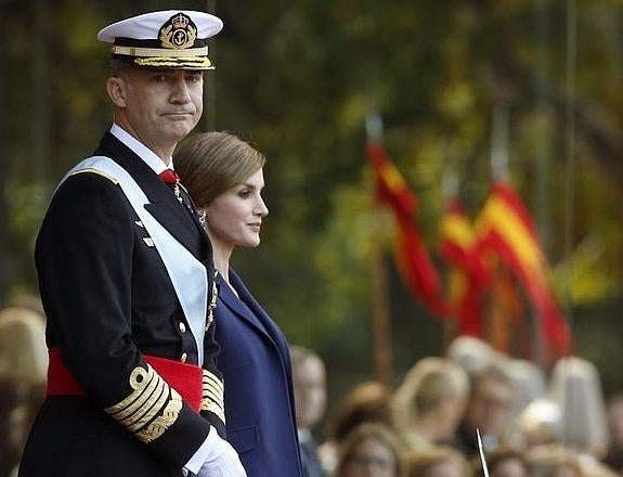 Los Reyes, durante el desfile. 