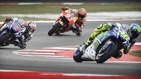 Rossi, Lorenzo y Márquez. 