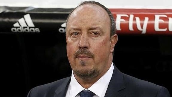 Rafa Benítez, antes del partido ante el Barcelona. 