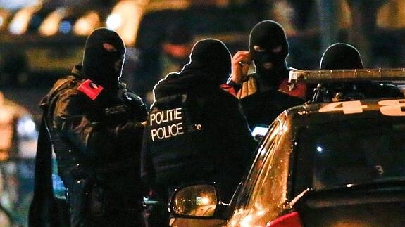 Operación antiterrorista en Molenbeek. 