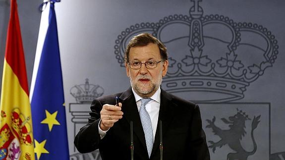 El presidente del Gobierno en funciones, Mariano Rajoy.