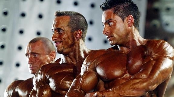 Culturistas en el concurso de Mister Universo 2003.