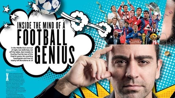 Entrevista a Xavi en FourFourTwo. 