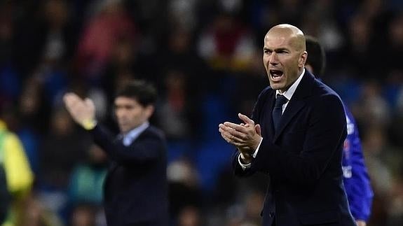 Zinedine Zidane, técnico del Real Madrid. 