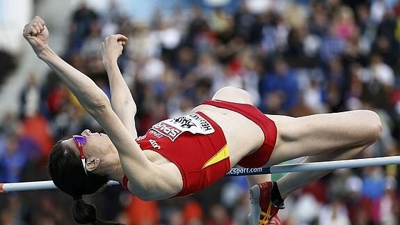 Ruth Beitia, en una competición de 2012. 