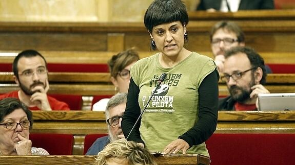 La diputada de la CUP, Anna Gabriel.