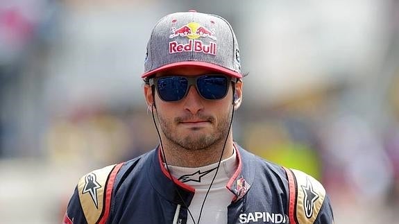 Carlos Sainz, en el circuito de Mónaco. 