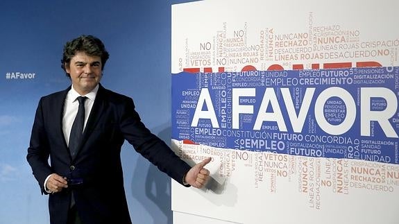 El director de campaña del PP, Jorge Moragas. 