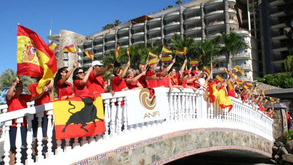 Arguineguín ya 'juega' la Eurocopa. 