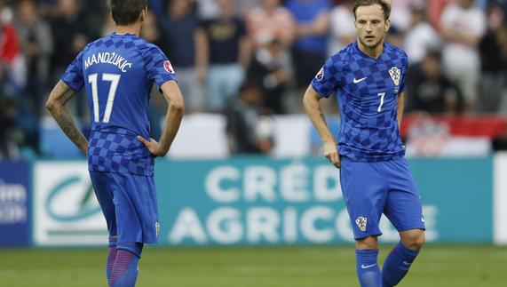 Rakitic, durante un partido con su selección. 