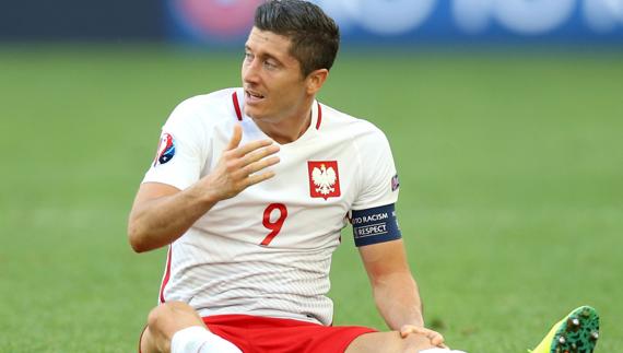 Robert Lewandowski no se ha estrenado en la Eurocopa. 