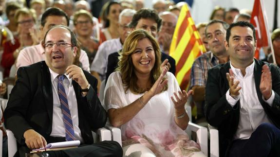 Miquel Iceta y Susana Díaz. 