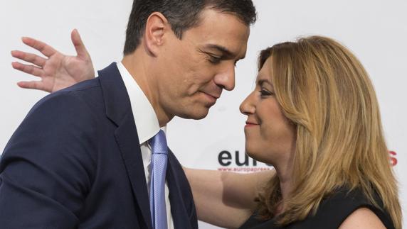 Pedro Sánchez y Susana Díaz.