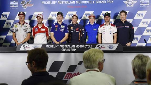 Conferencia de prensa previa al GP de Australia. 