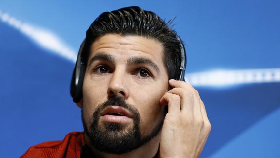 Nolito, en la rueda de prensa. 