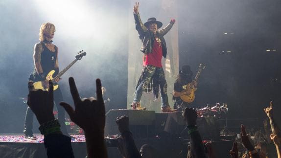 Un concierto de Guns N'Roses en San Diego.