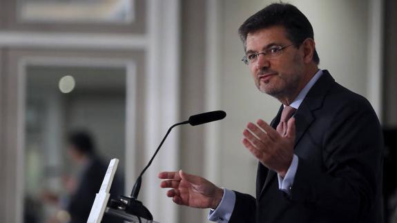 El ministro de Justicia, Rafael Catalá.