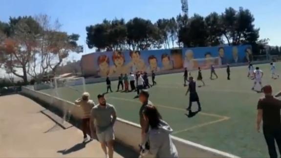 Batalla campal entre padres en un partido de infantiles en Mallorca