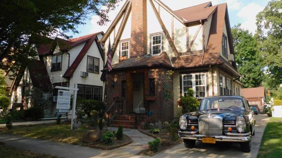 La casa donde nació el presidente de EE UU, Donald Trump.