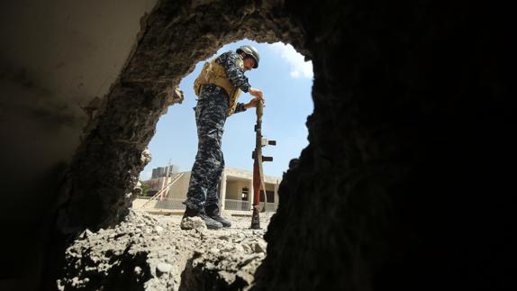 Un miembro de las fuerzas iraquíes.