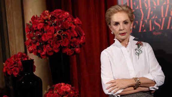 La diseñadora Carolina Herrera.