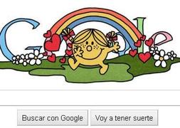 Uno de las versiones del logotipo de Google en honor al dibujante :: Google