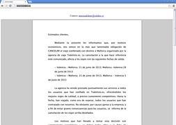 Portada de la web todolisto.es con el comunicado de suspensión de los viajes. / LV