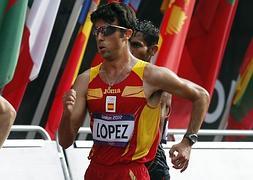 El marchador Miguel Ángel López. :: EFE/Felipe Trueba