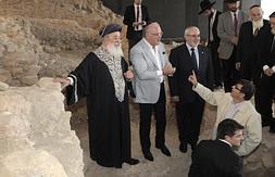 Visita del Gran Rabino Sefardí de Israel a la sinagoga en mayo del año pasado. :: Sonia M. Lario/AGM