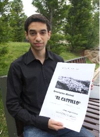 CON SU PARTITURA.  Javier Pérez, en      Cartagena. / P. SÁNCHEZ / AGM