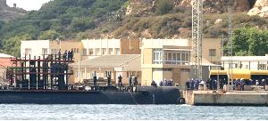 HACE UN AÑO. El Tramontana, en la imagen, fue el último submarino que fue sometido a una reparación general. / P. SÁNCHEZ / AGM